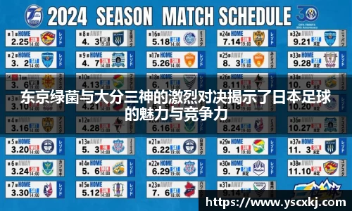 东京绿菌与大分三神的激烈对决揭示了日本足球的魅力与竞争力